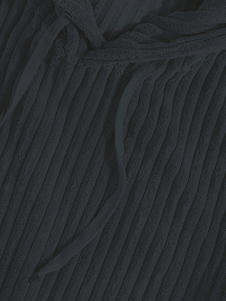 Sebastian | Ribbed Pullover Hoodie