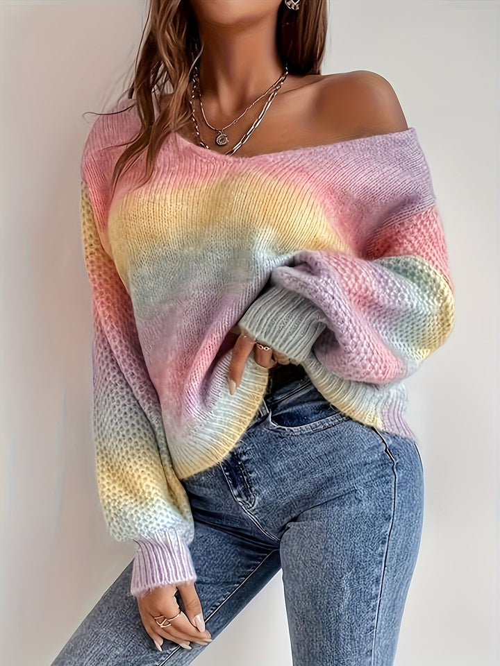 Erica | Relaxed Off-Shoulder Knit Sweater