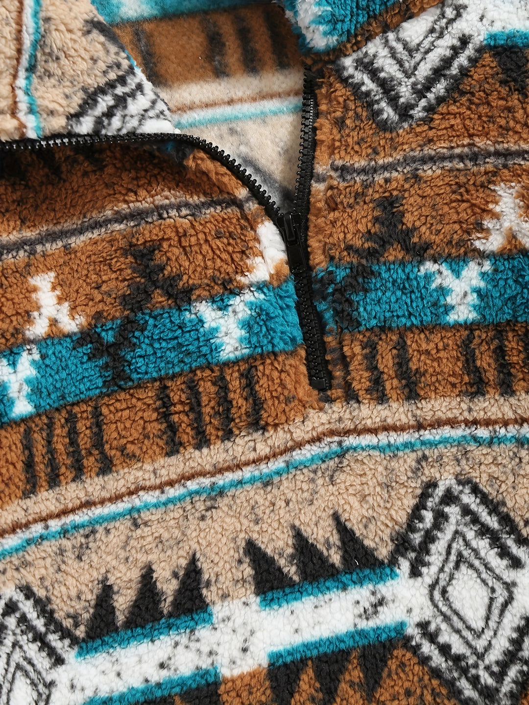 Rowan | Patterned Quarter-Zip Pullover