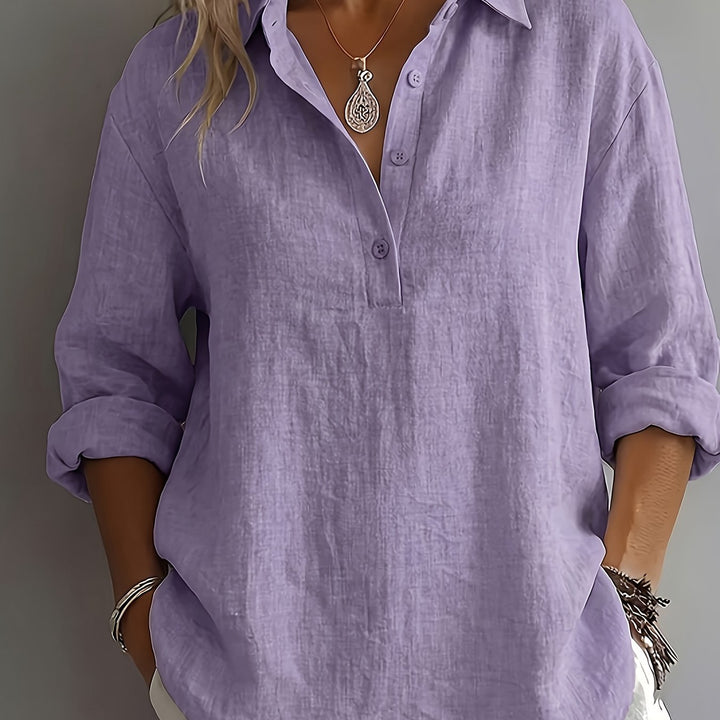 Freya | Relaxed Collared Blouse