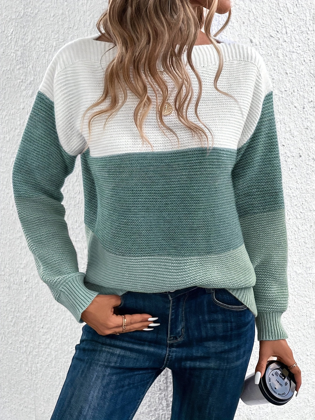 Serena | Color-Blocked Drop-Shoulder Sweater