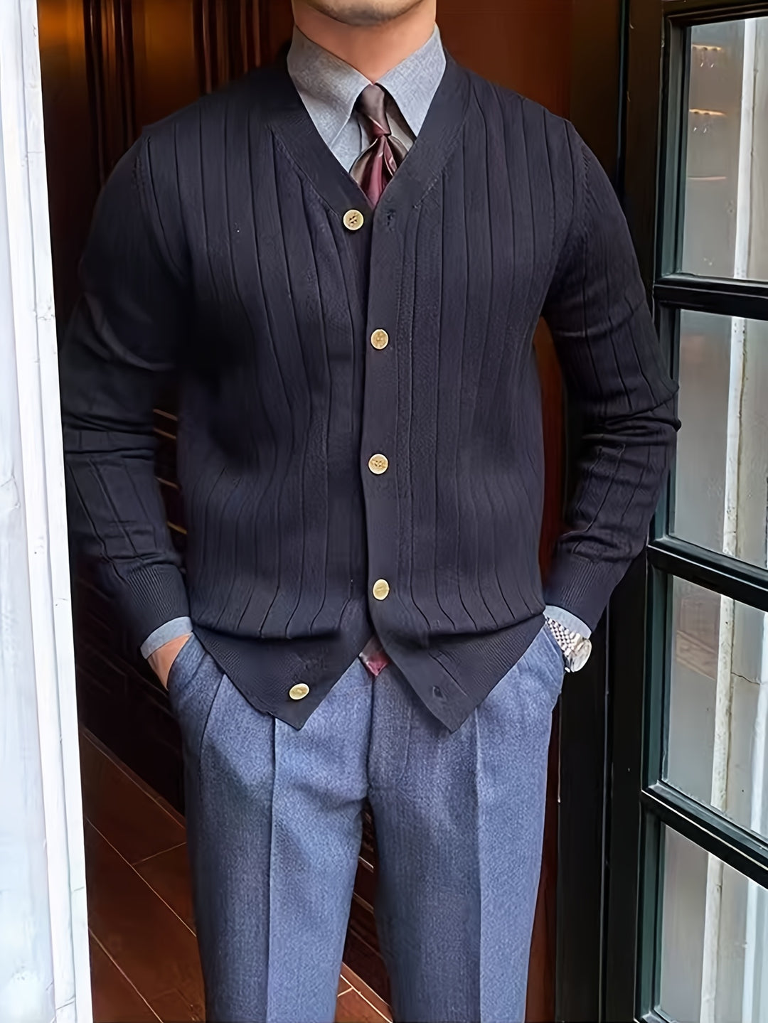 Oliver | Classic Button-Up Cardigan