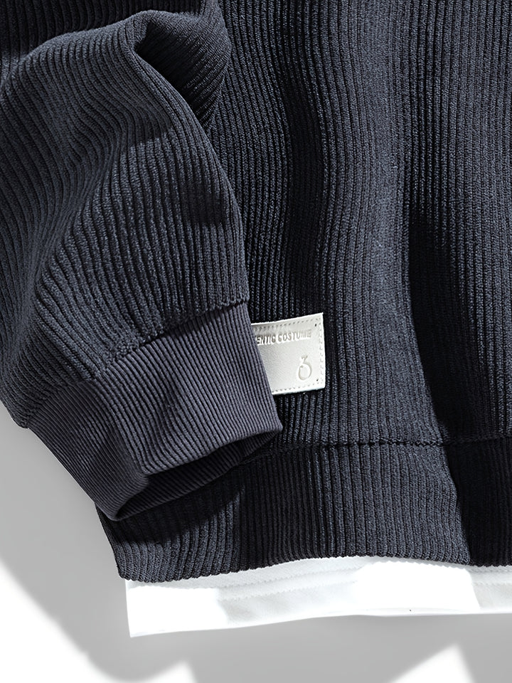 Harvey | Layered Crewneck Sweatshirt