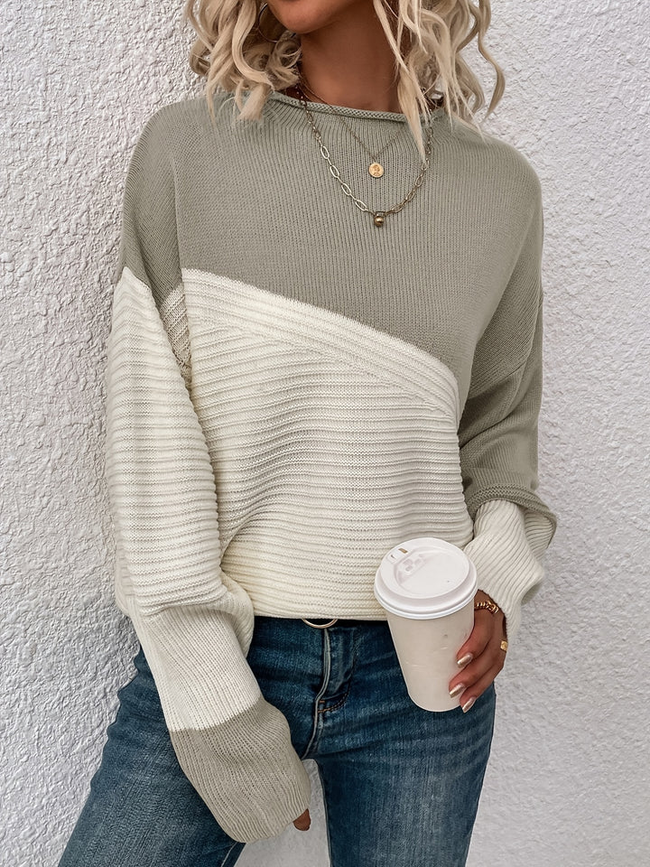 Helene | Color Block Relaxed Sweater