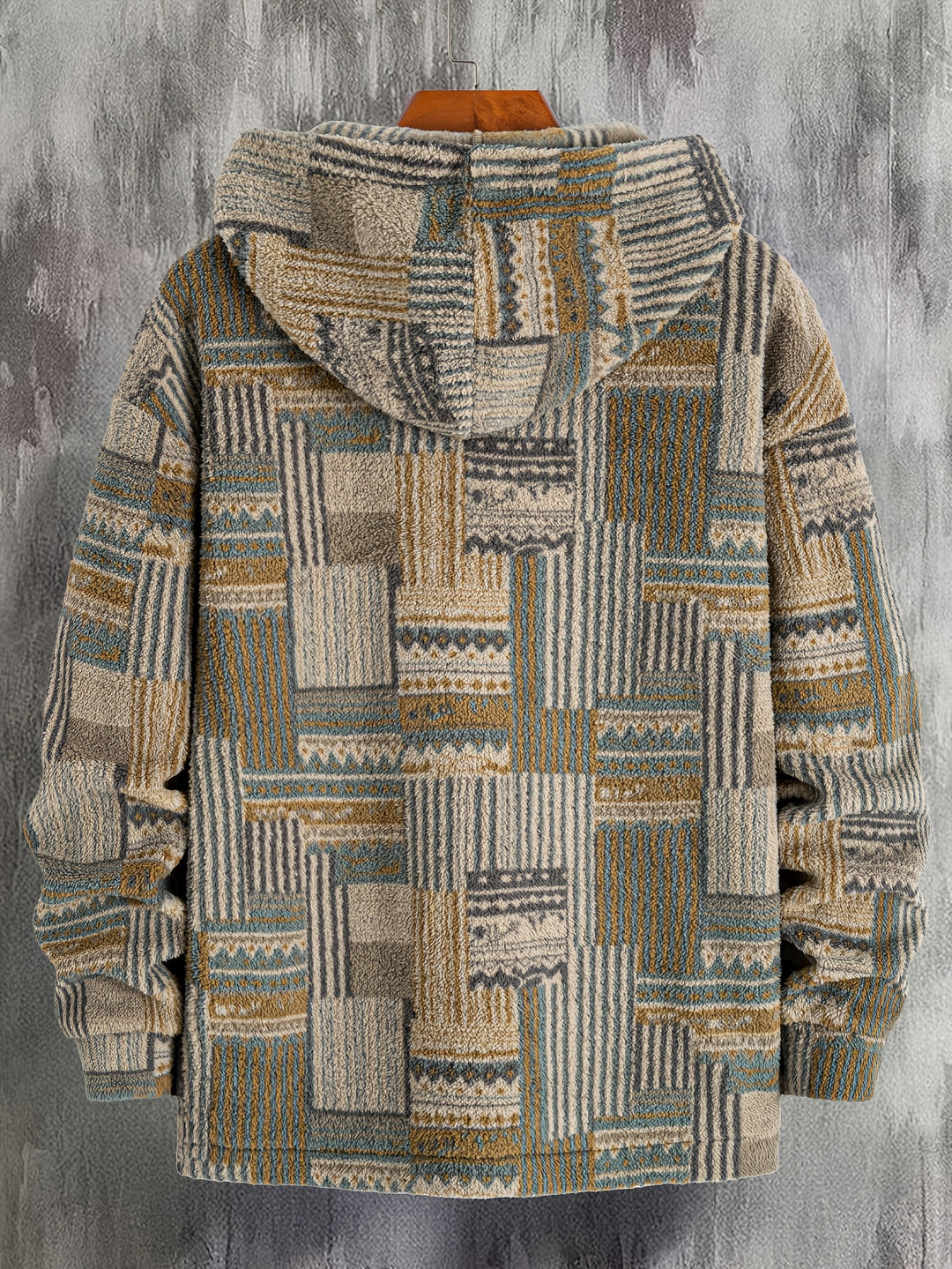 Malcolm | Patterned Quarter-Zip Pullover