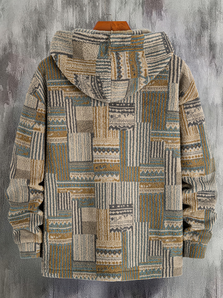 Malcolm | Patterned Quarter-Zip Pullover