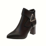 Nadine | Refined Pointed-Toe Ankle Boots