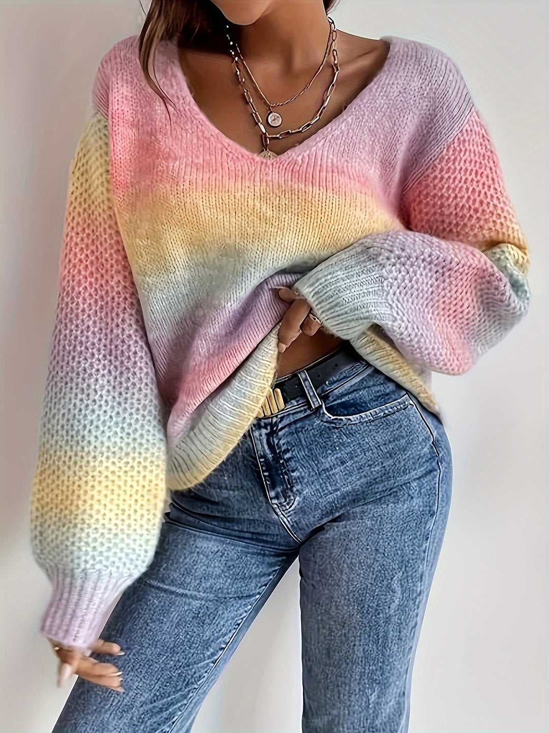 Erica | Relaxed Off-Shoulder Knit Sweater