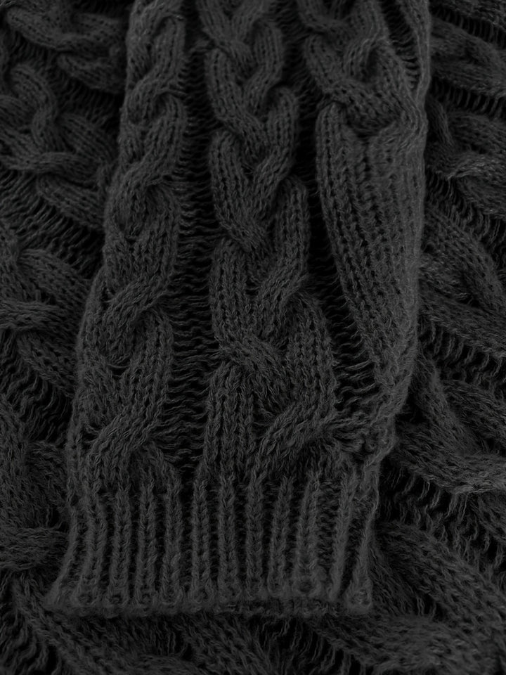 Florence | Relaxed Cable-Knit V-Neck Sweater