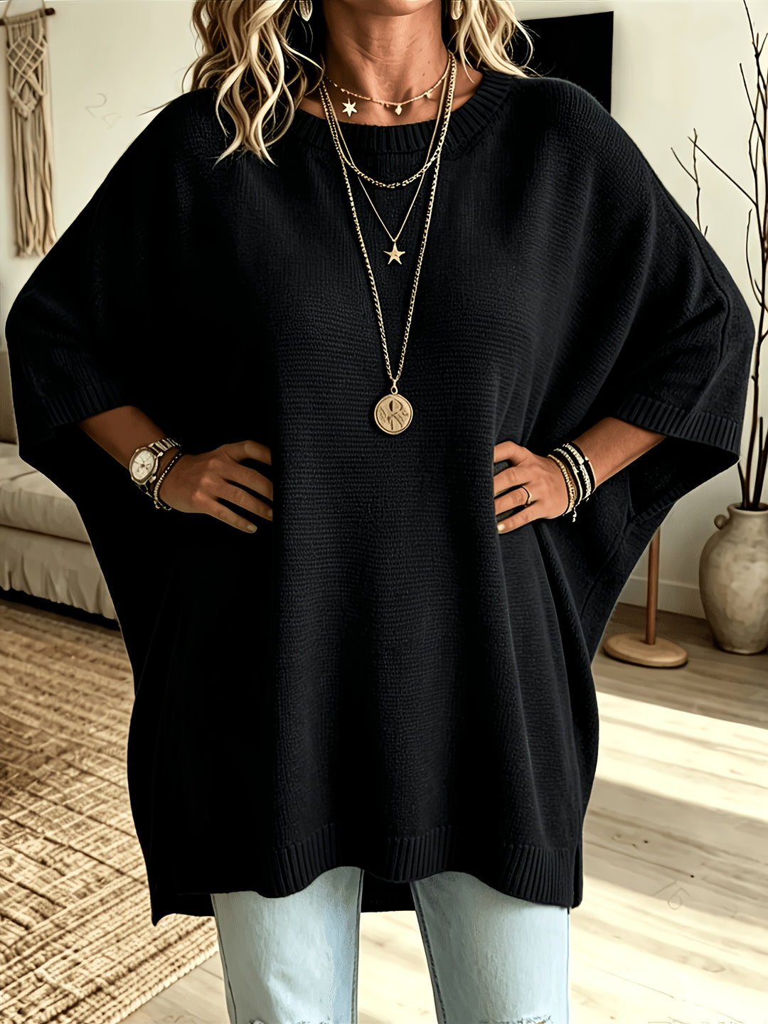 Arlene | Relaxed Batwing Sweater