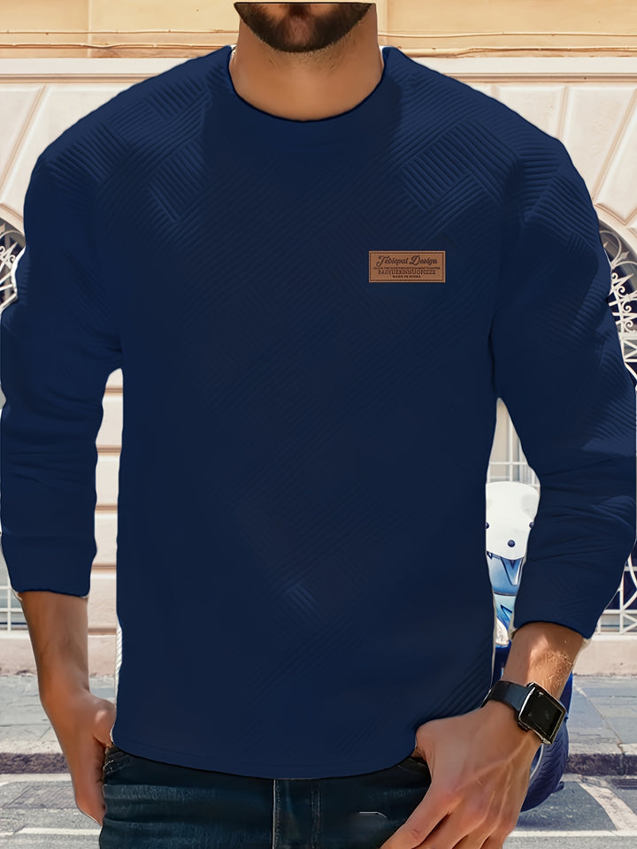Elias | Textured Crew Neck Sweatshirt