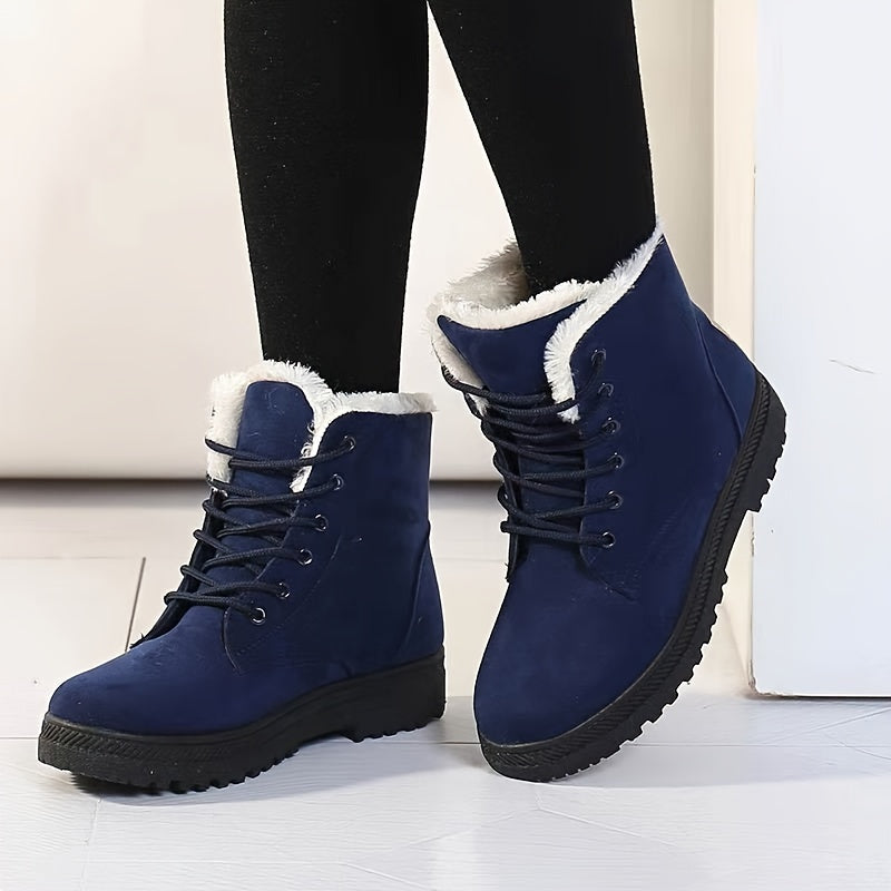 Elsa | Cozy Lace-Up Ankle Boots