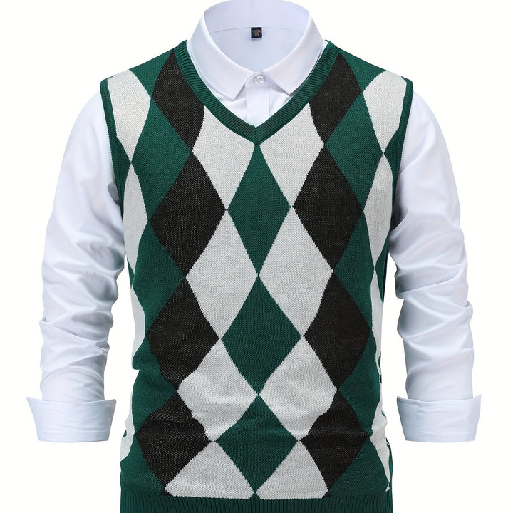 Chandler | Classic Argyle Sweater Vest