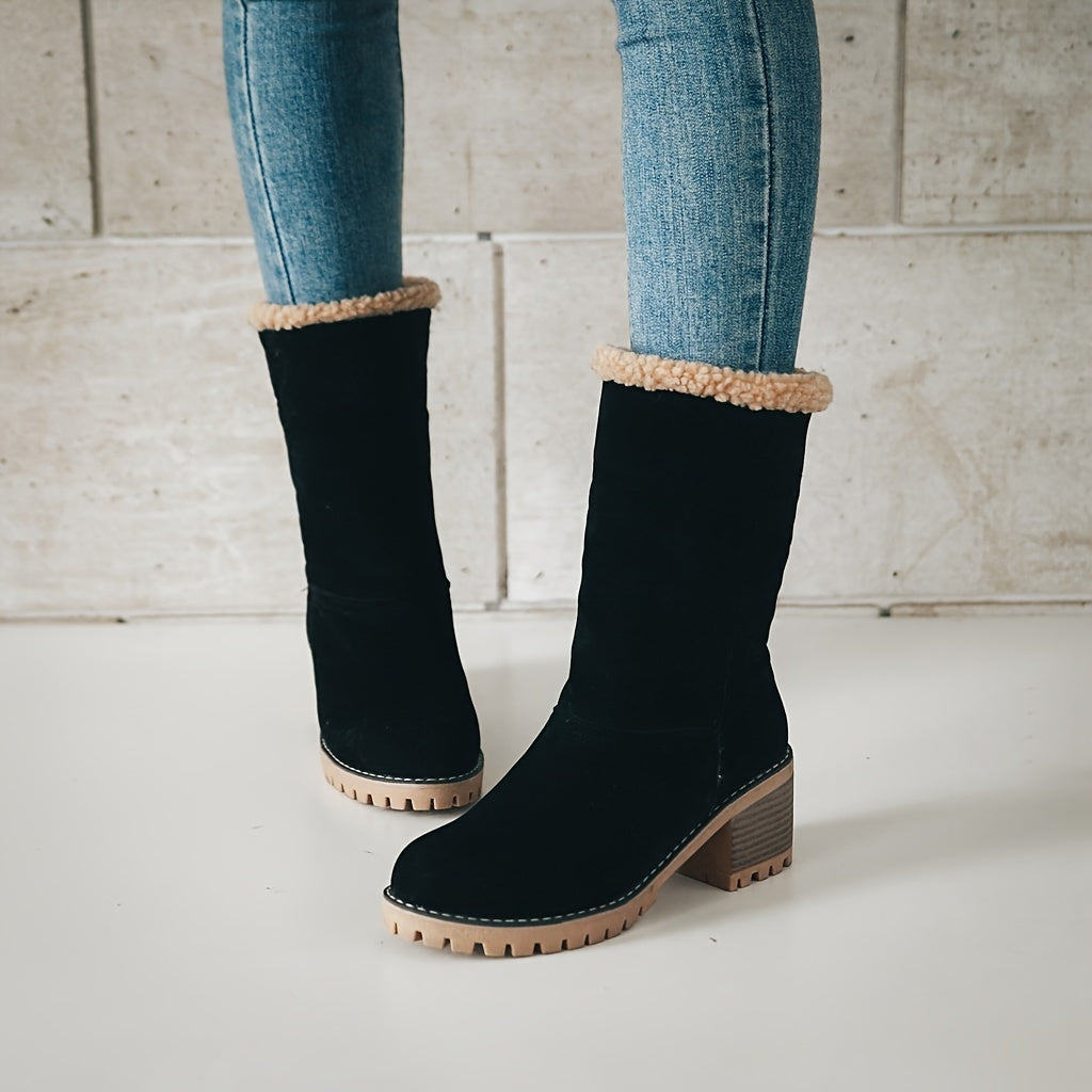 Eleanor | Cozy Cuffed Ankle Boots