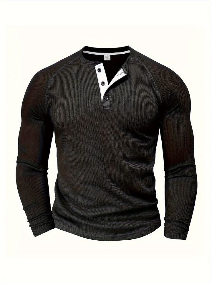 Graham | Classic Button Henley Shirt