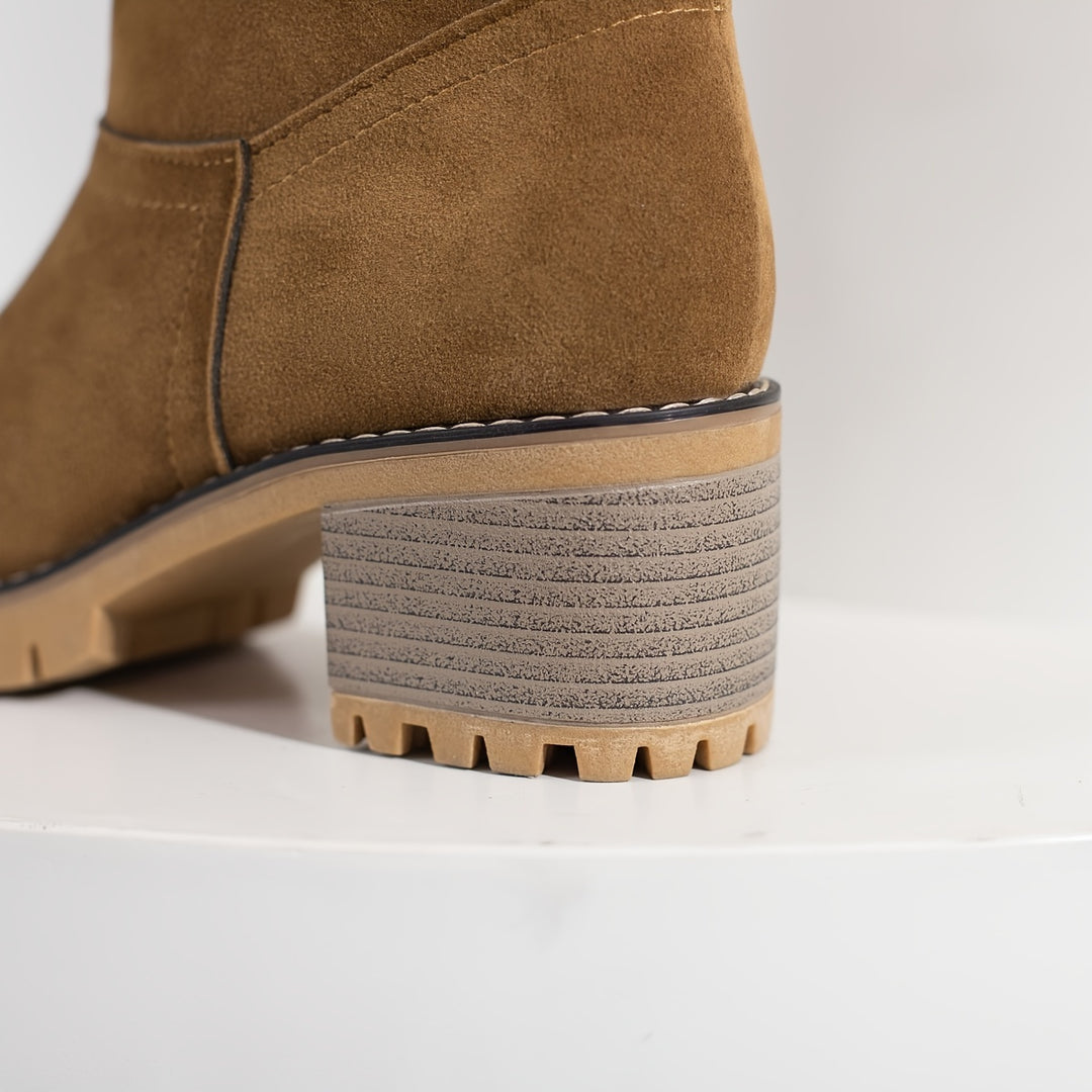 Eleanor | Cozy Cuffed Ankle Boots