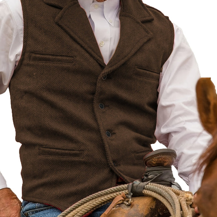 Colton | Heritage Herringbone Vest