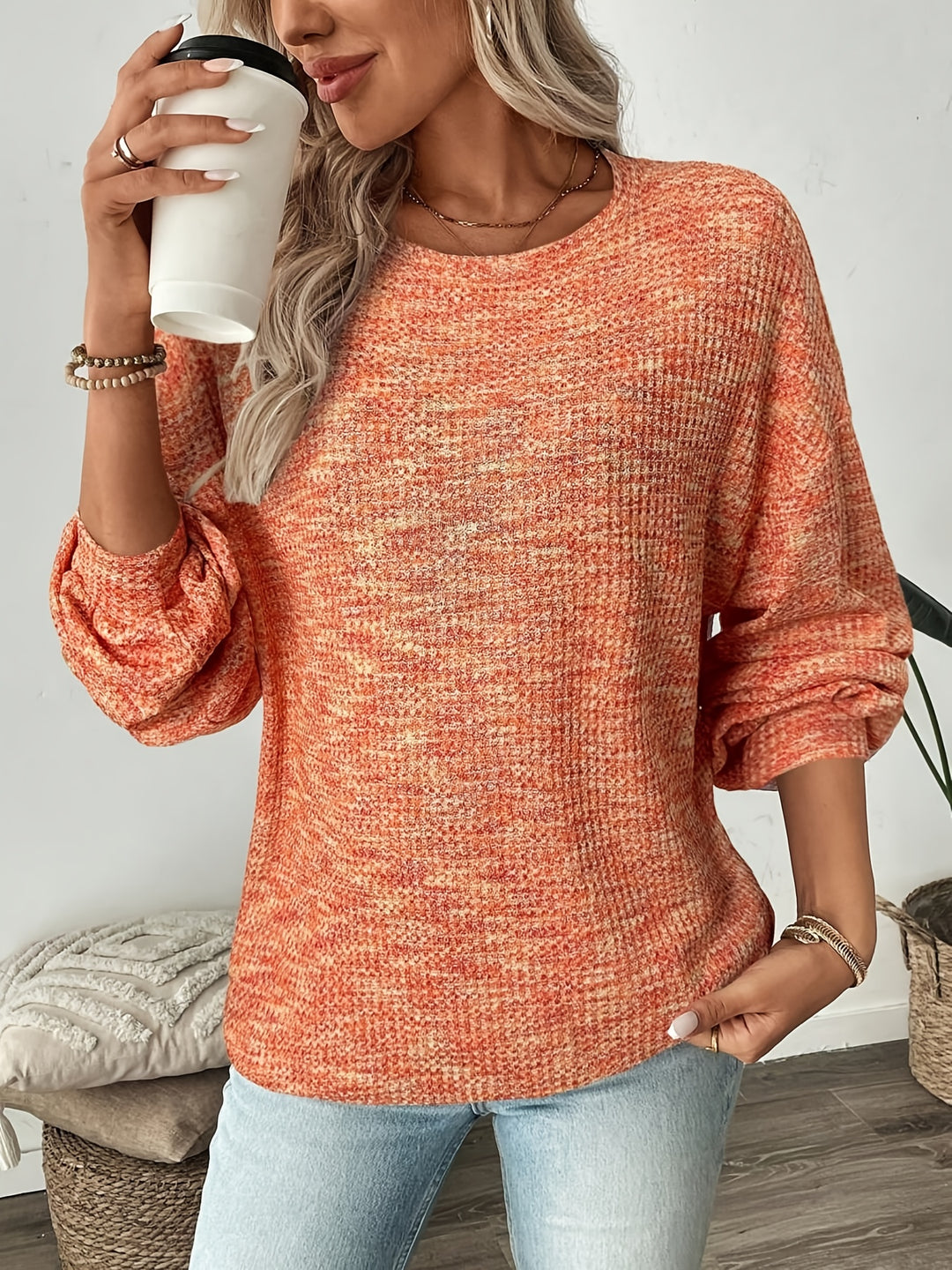 Katrina | Relaxed Waffle-Knit Sweater