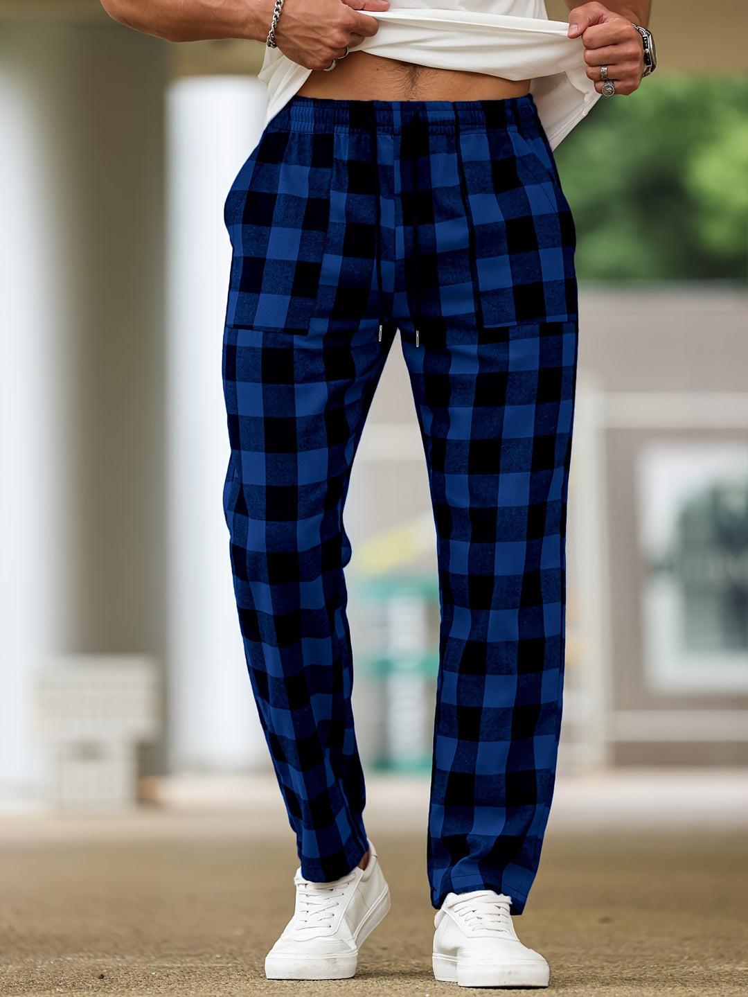Damon | Relaxed Plaid Lounge Pants