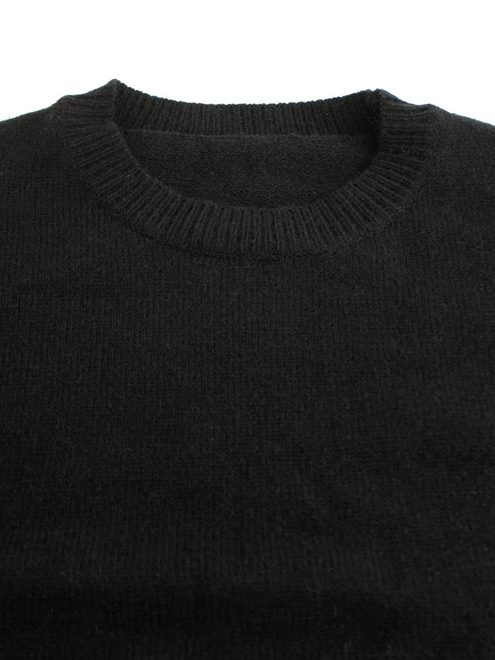 Lydia | Striped-Cuff Ribbed Sweater