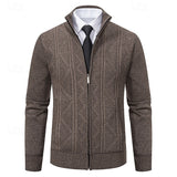 Bernard | Textured Zip-Up Cardigan