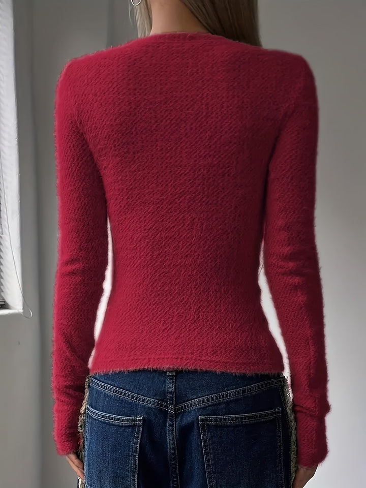 Noreen | Soft Plush Long Sleeve Top