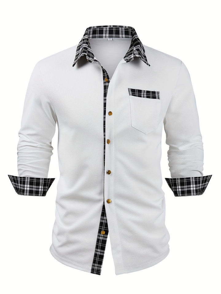 Bradley | Textured Contrast Shirt