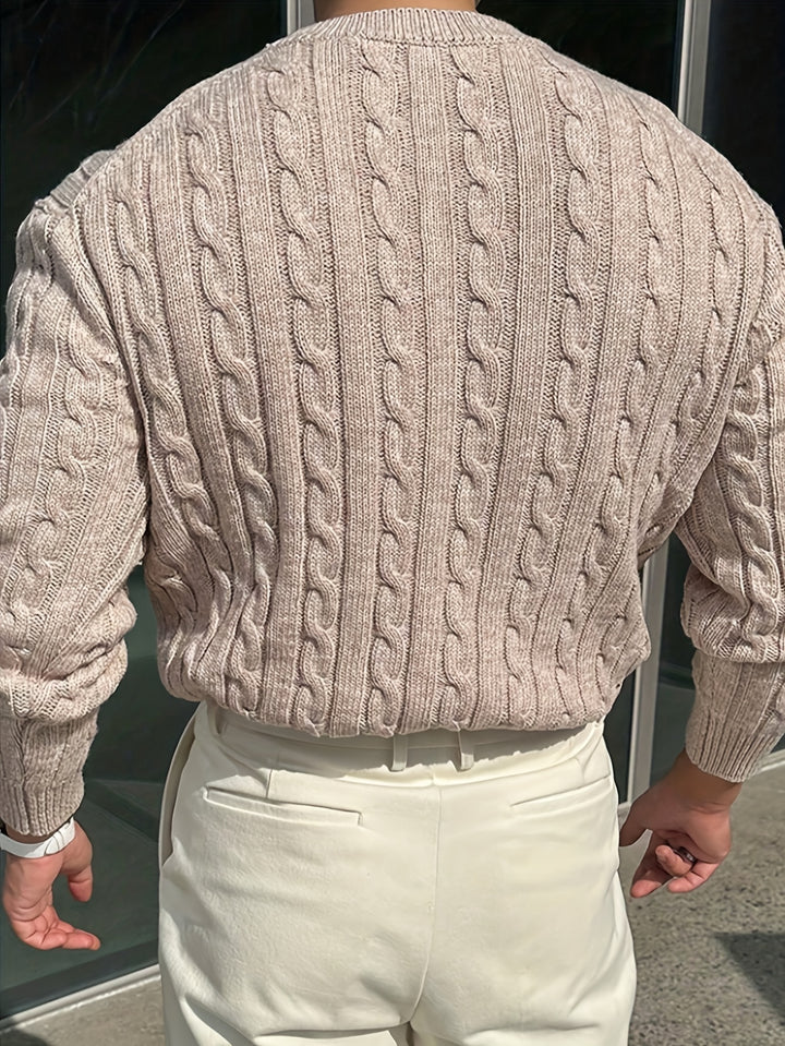 Jonas | Cable Knit Crew Neck Sweater