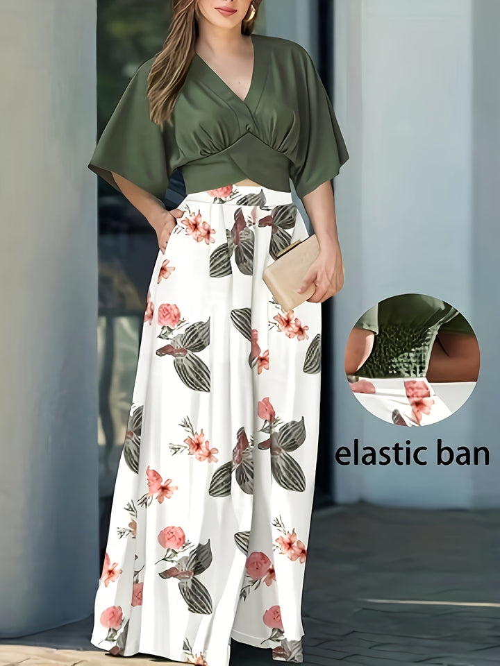 Valeria | Elegant Floral Two-Piece Set