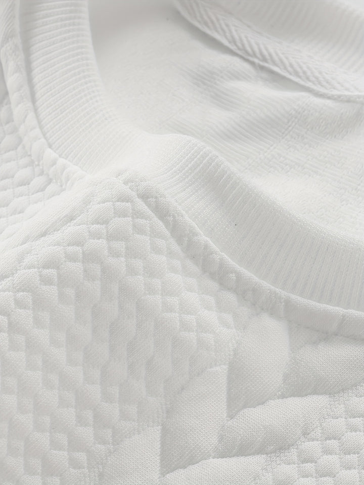 Thatcher | Textured Crew Neck Sweatshirt
