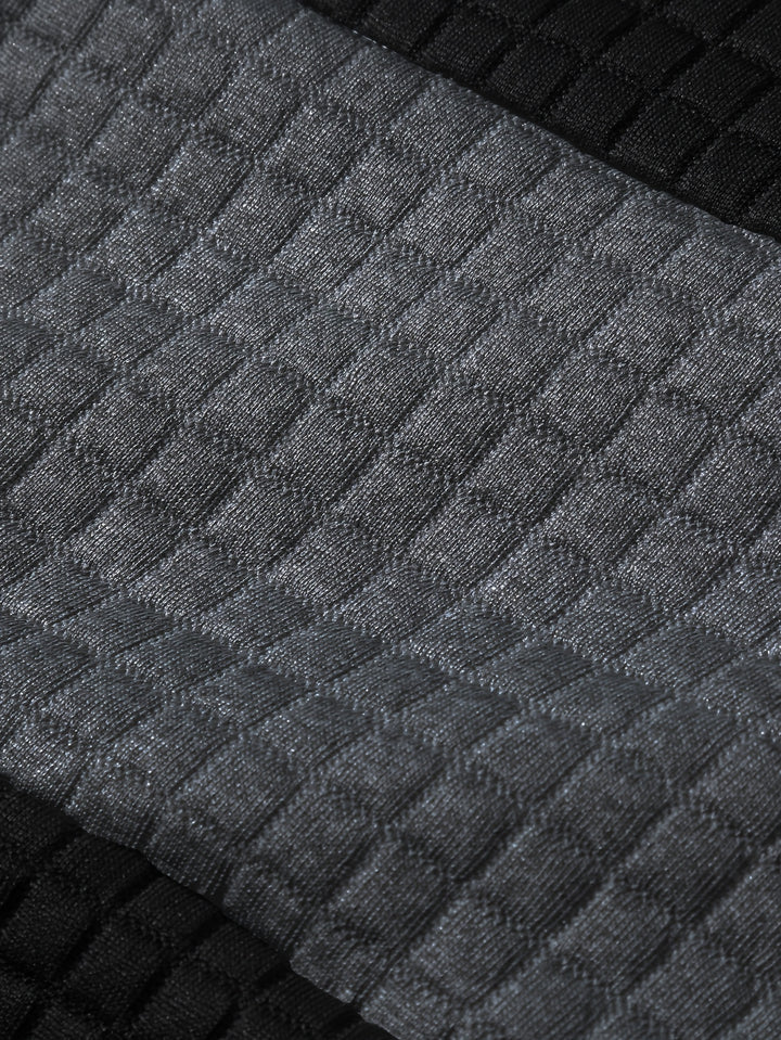 Hayes | Textured Colour-Block Hoodie