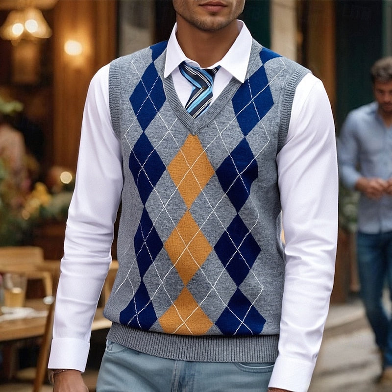 Conrad | Classic Argyle Sweater Vest