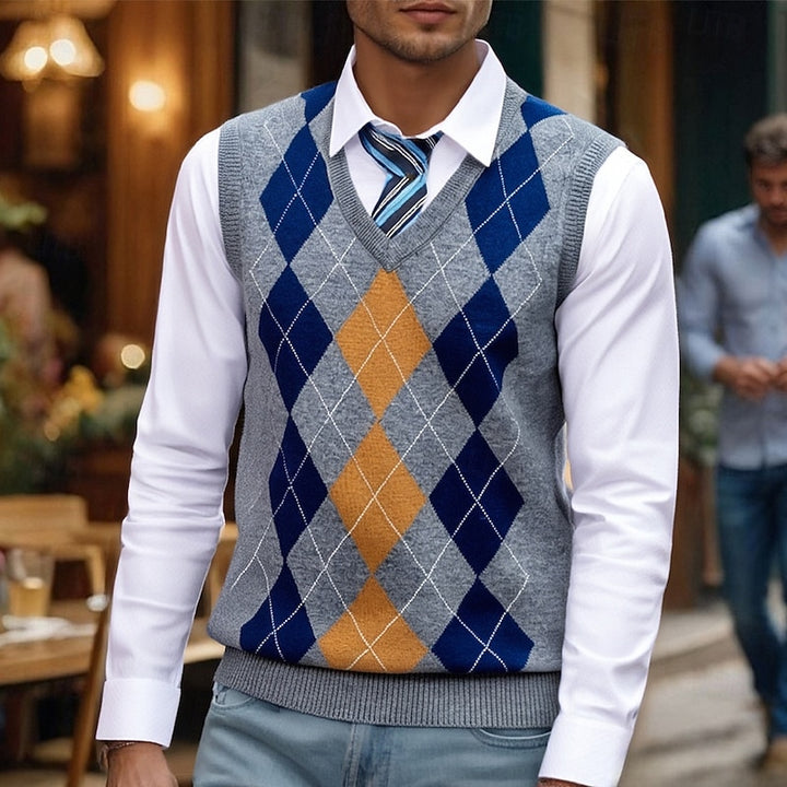 Conrad | Classic Argyle Sweater Vest