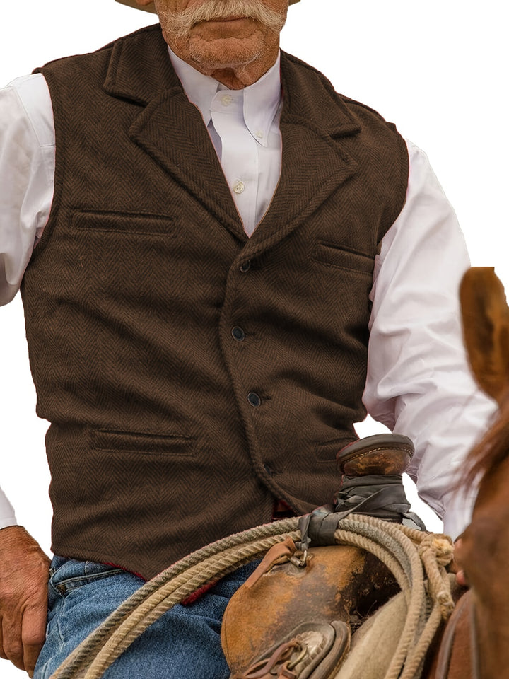 Colton | Heritage Herringbone Vest