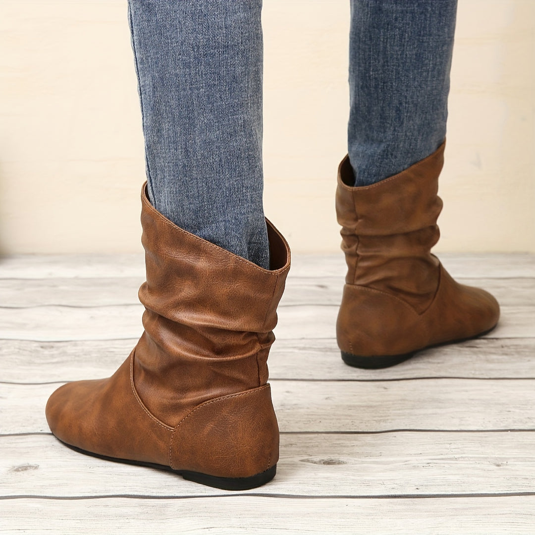 Astrid | Slouchy Slip-On Boots