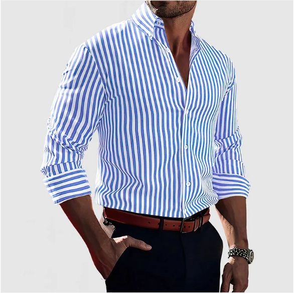 Brandon | Striped Button-Down Shirt
