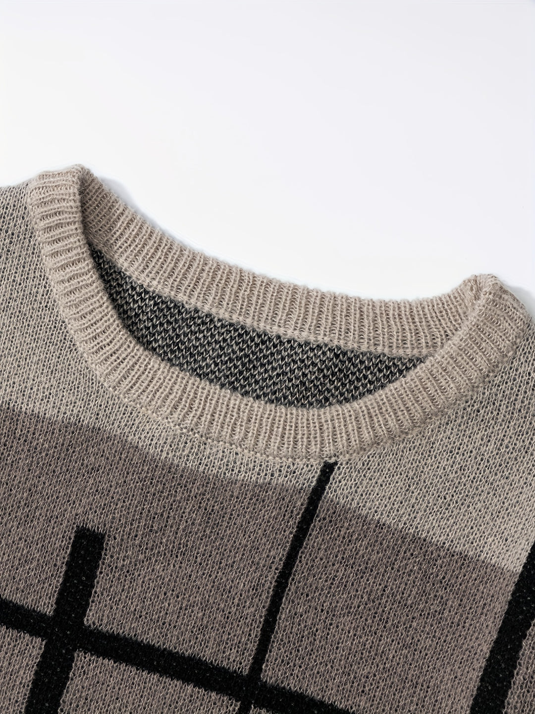 Percy | Color Block Knit Sweater