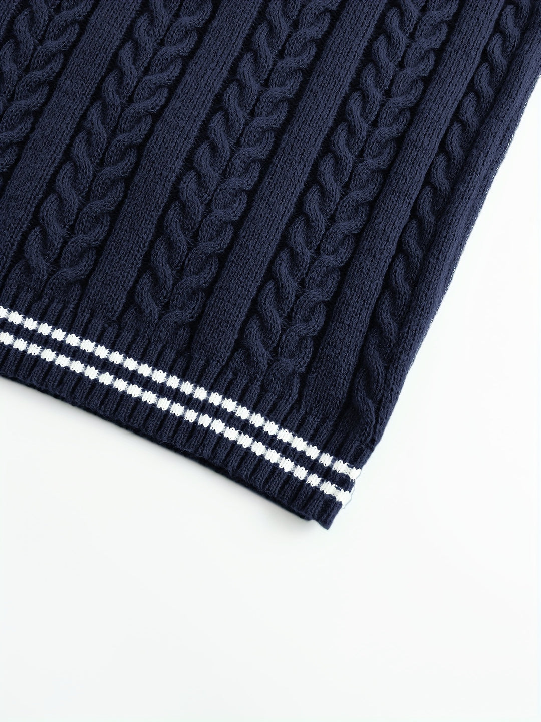 Gideon | Cable-Knit V-Neck Sweater Vest