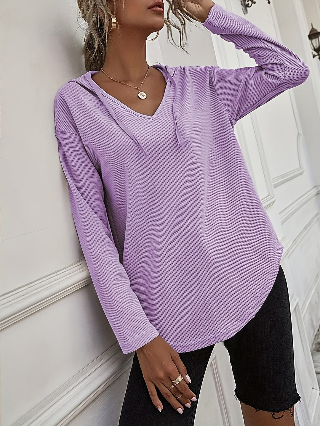 Kendra | Relaxed V-Neck Hoodie