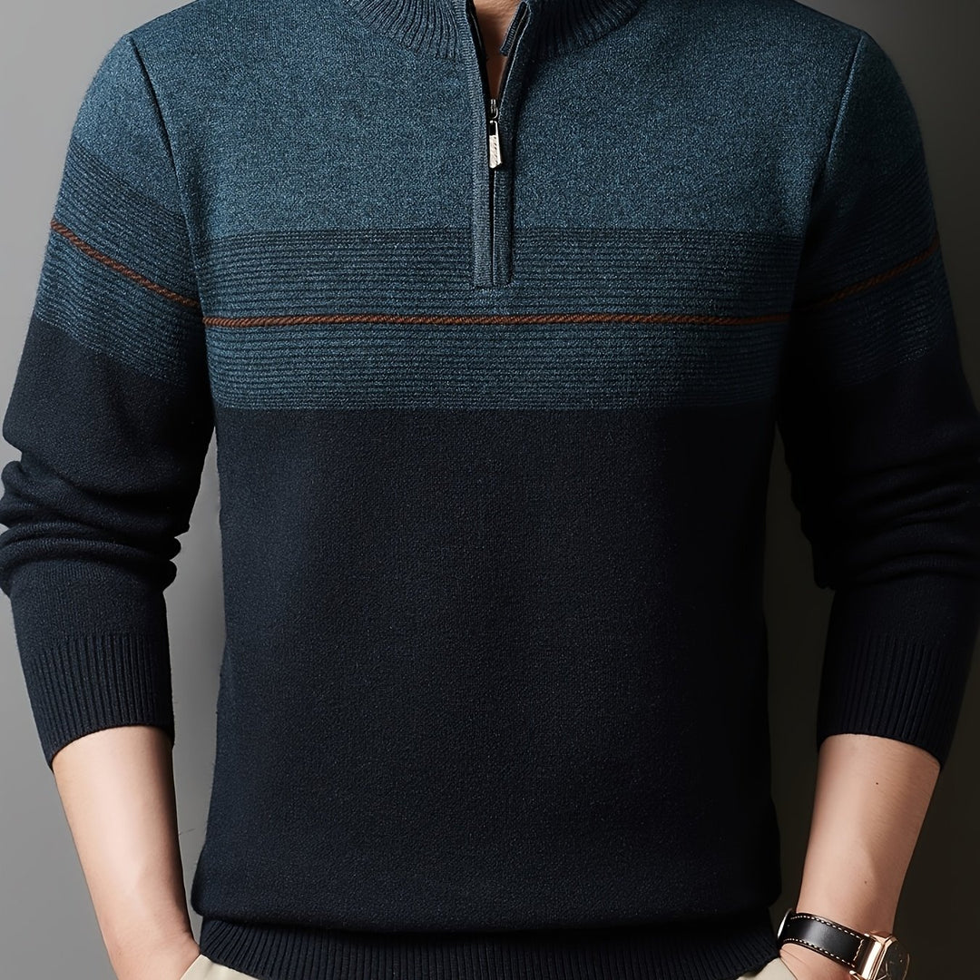 Lucas | Quarter-Zip Knit Sweater