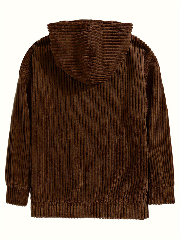 Sebastian | Ribbed Pullover Hoodie