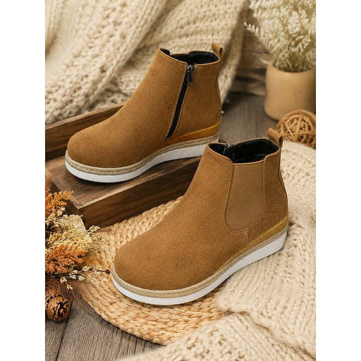 Vera | Cozy Wedge Ankle Boots