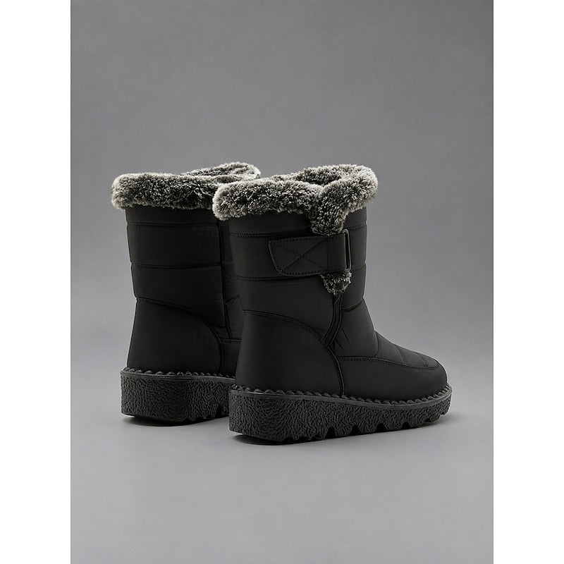 Greta | Cozy Fur-Trimmed Winter Snow Boots