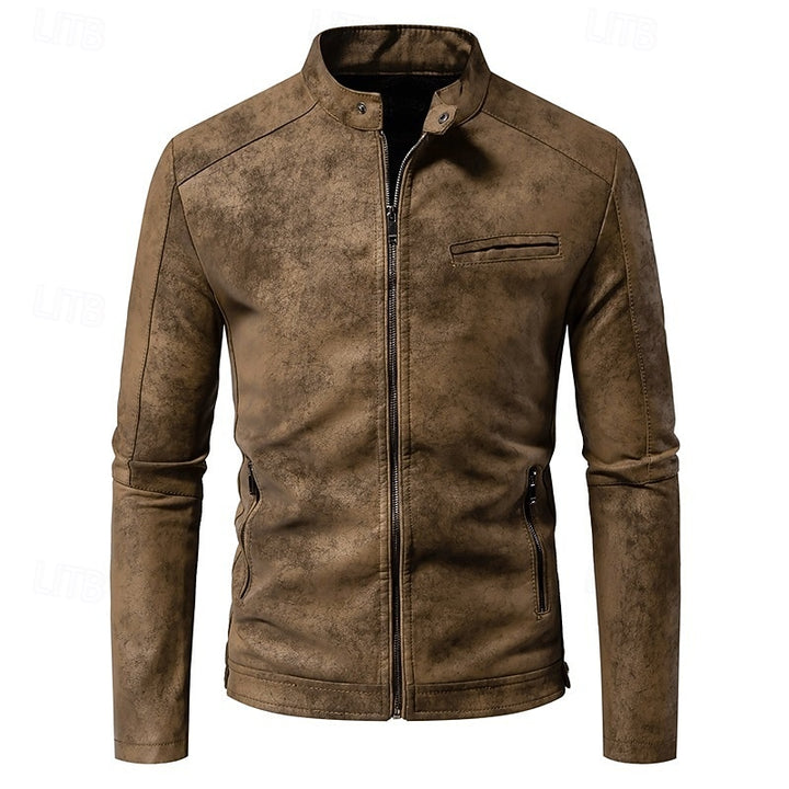 Chase | Classic Stand-Collar Biker Jacket