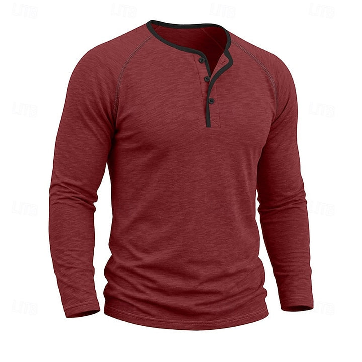 Owen | Classic Button Henley Shirt