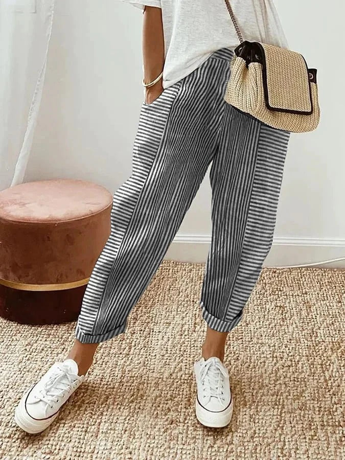 Avery | Relaxed Striped Summer Pants