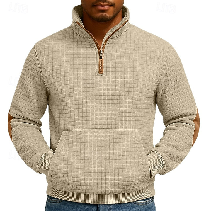 Dawson | Textured Quarter-Zip Pullover