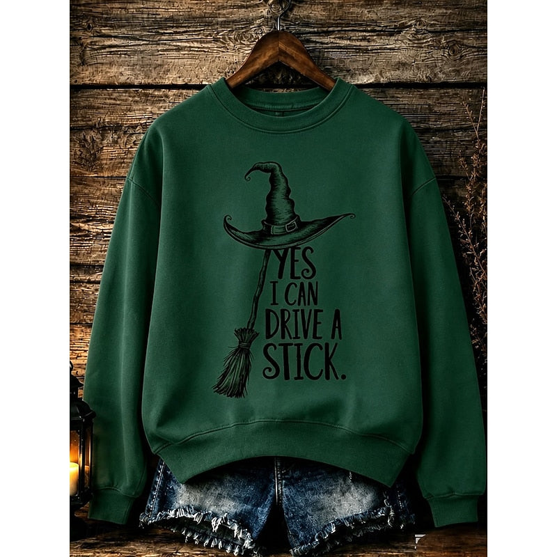 Quinn | Halloween Witch Graphic Sweatshirt