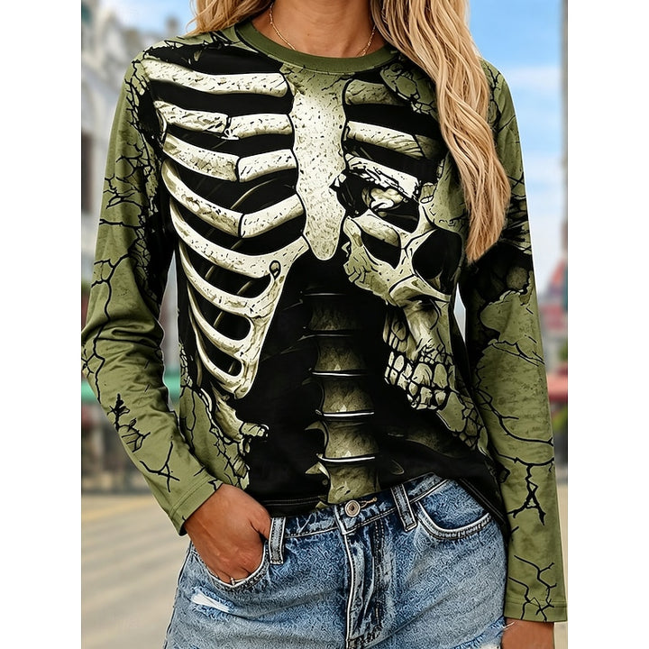 Bianca | Halloween Skeleton Long Sleeve Top