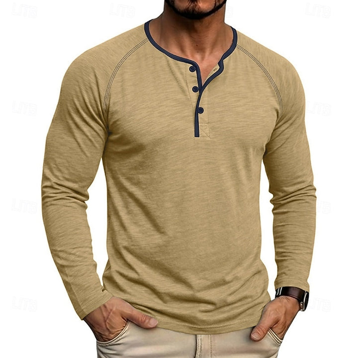 Owen | Classic Button Henley Shirt